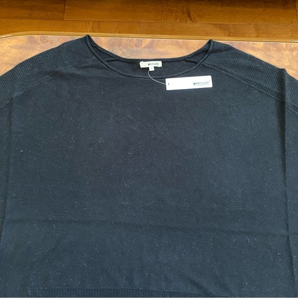 NWT LAmade Women's Stripe Three-Quarter Sleeve Boat Neck Top - Picture 6 of 12